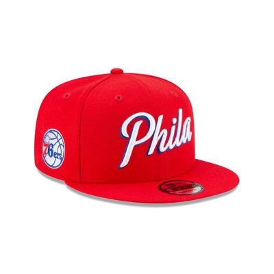Philadelphia 76ers Gorra | New Era NBA Statement Edition 9fifty Snapback Cap Mexico - Rojos